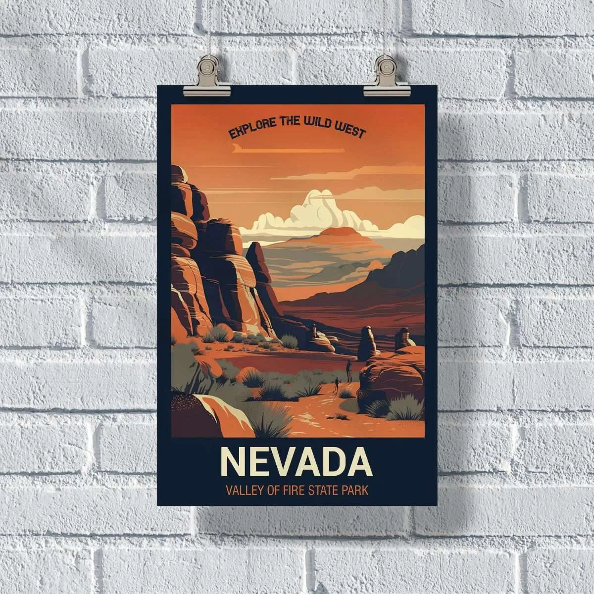 Nevada Valley Of Fire State Park Explore The Wild West Poster2