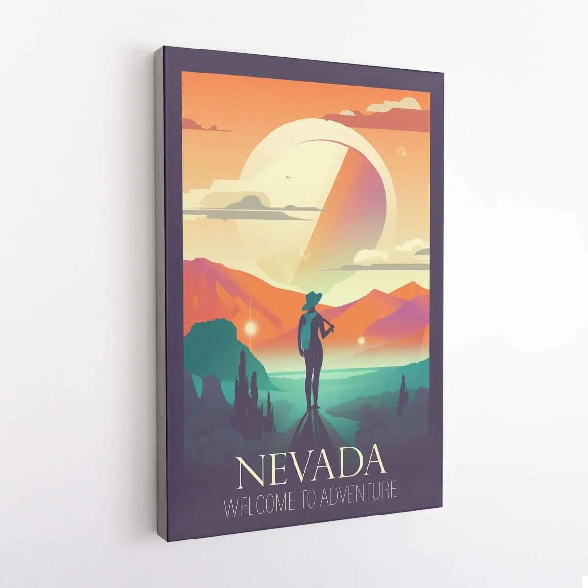 Nevada Welcome To Adventure Canvas