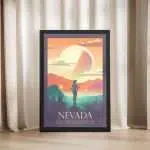 Nevada Welcome To Adventure Framed Poster