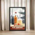 New Hampshire Maple Syrup Framed Poster