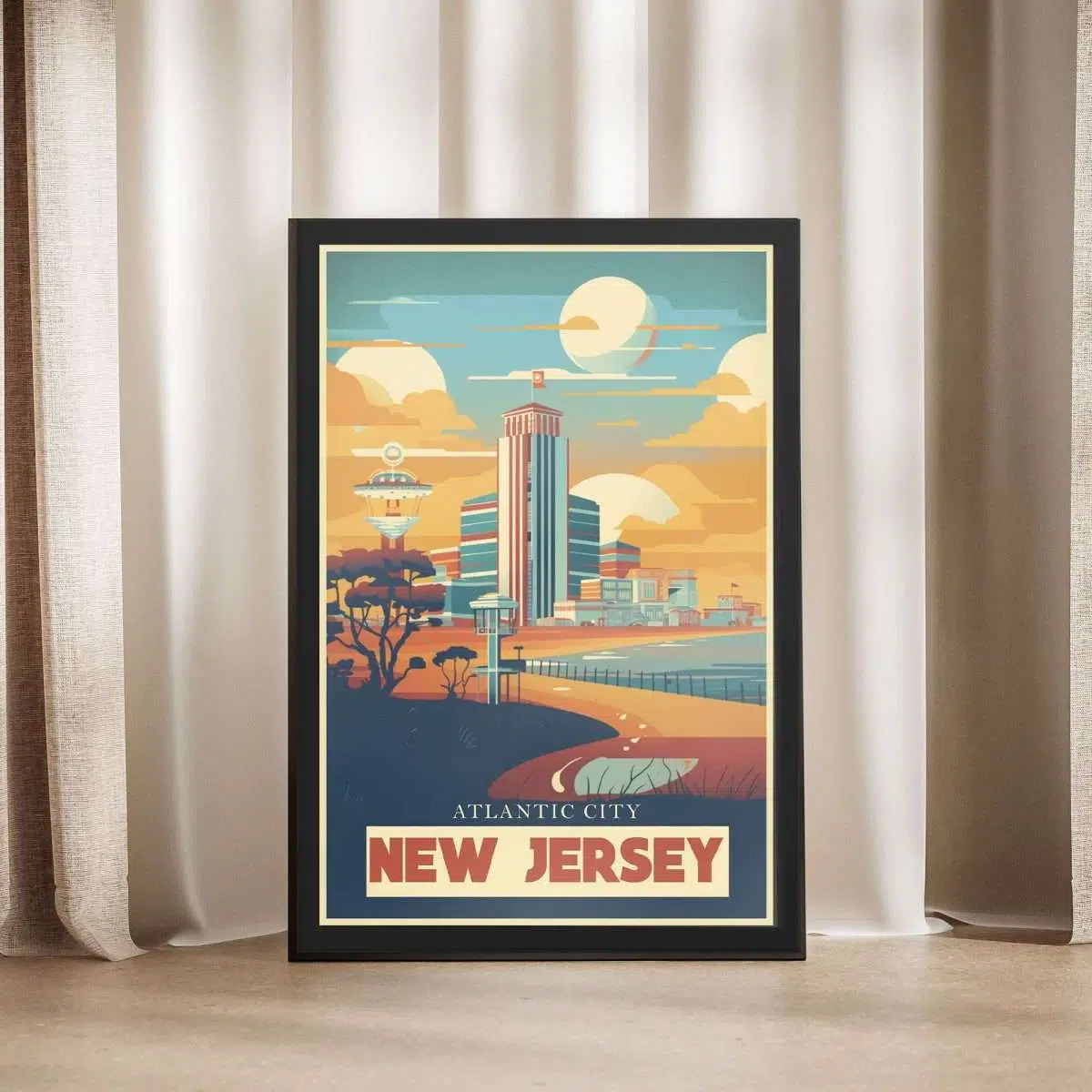 New Jersey Atlantic City 2 Framed Poster