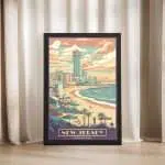 New Jersey Atlantic City Framed Poster