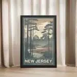 New Jersey Garden State Framed Poster