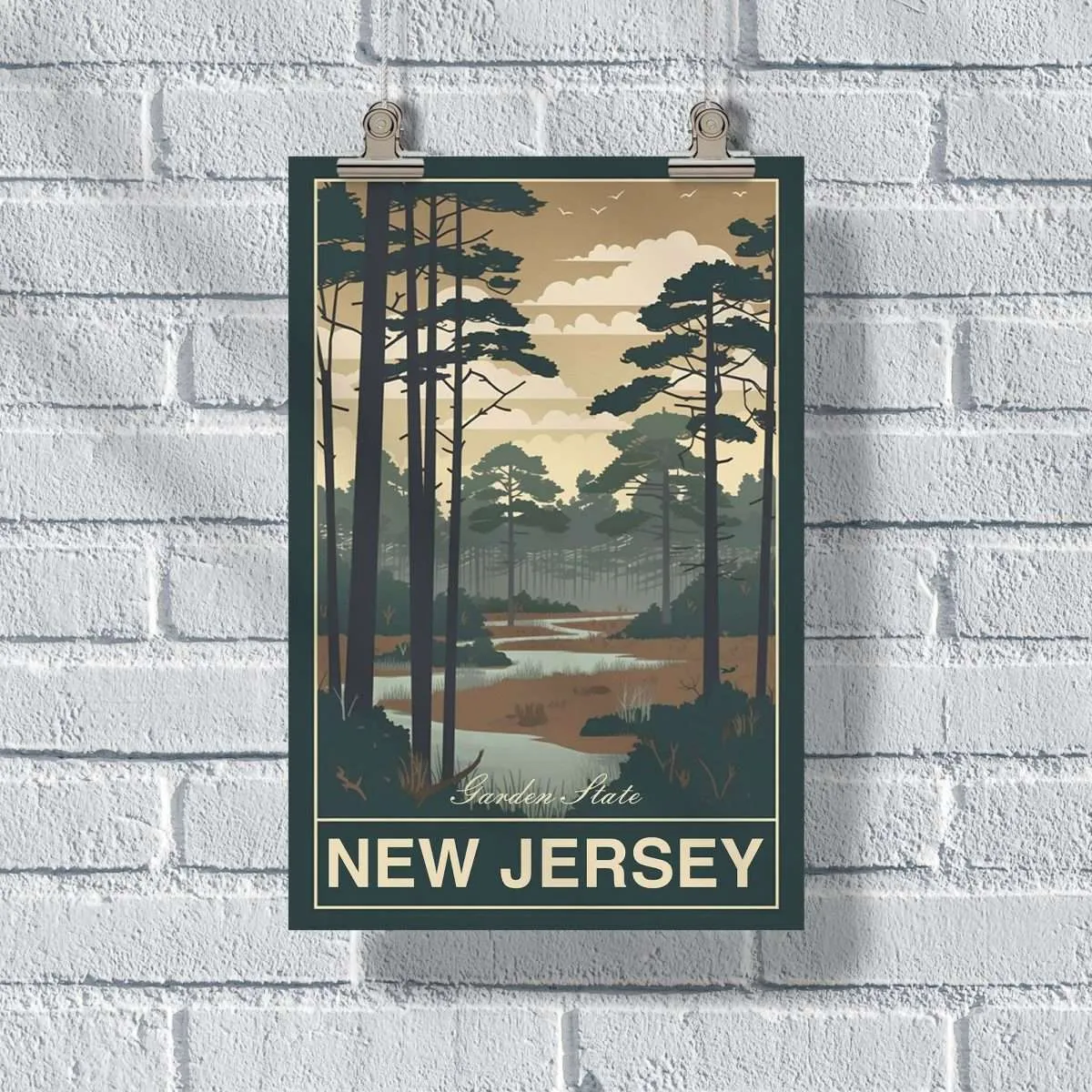 New Jersey Garden State Poster