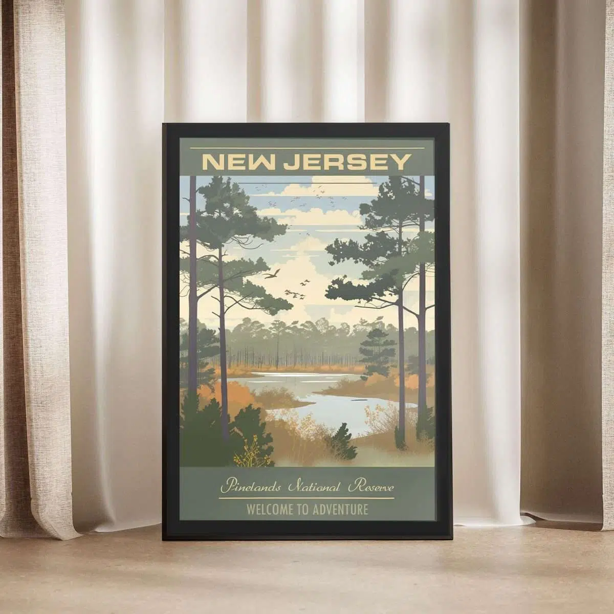 New Jersey Pinelands National Reserve Welcome To Adventure Framed Poster