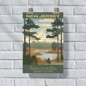 New Jersey Pinelands National Reserve Welcome To Adventure Poster