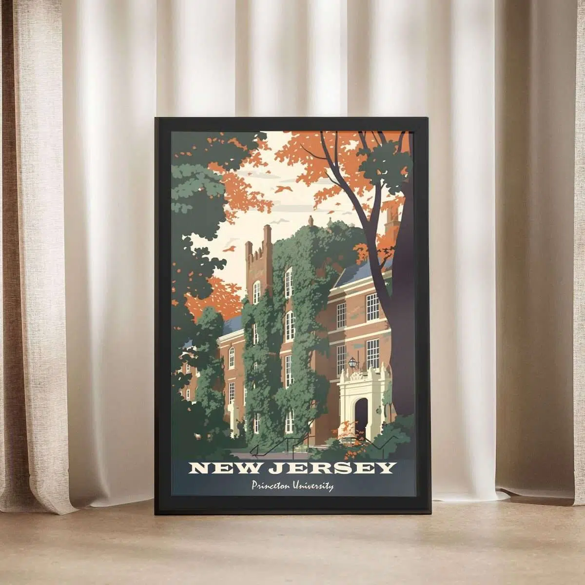 New Jersey Princeton University Framed Poster