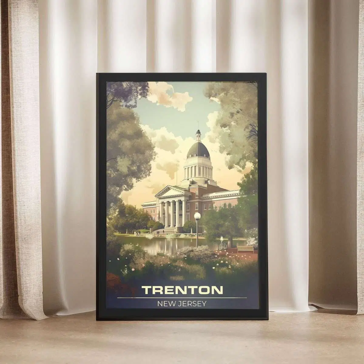 New Jersey Trenton Framed Poster