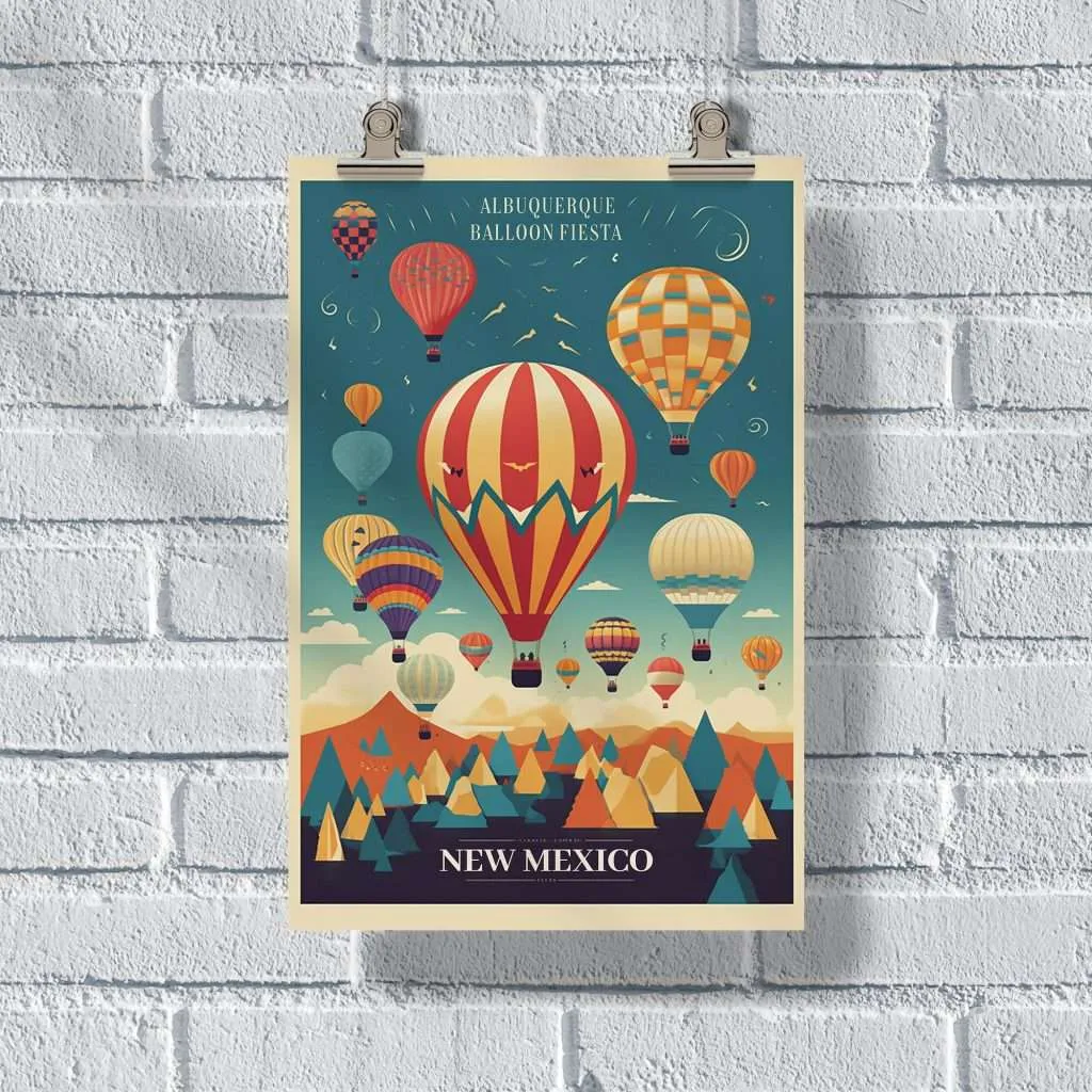 New Mexico Albuquerque Balloon Fiesta Poster