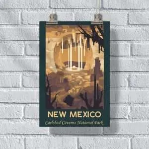 New Mexico Carlsbad Caverns National Park Poster