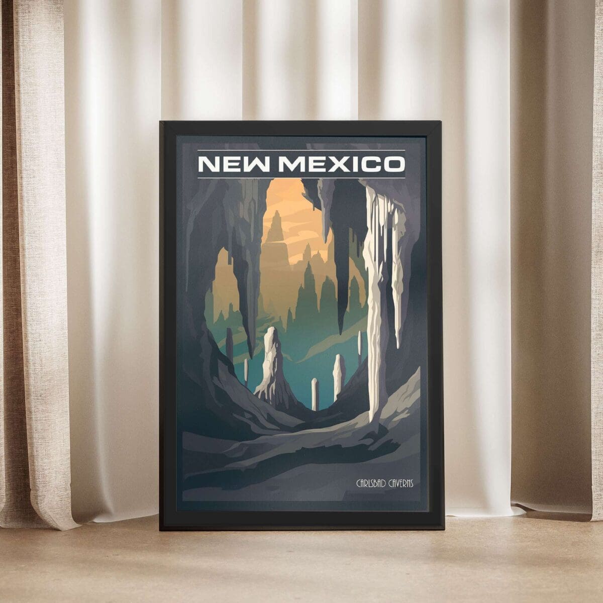New Mexico Carlsbad Caverns Framed Poster