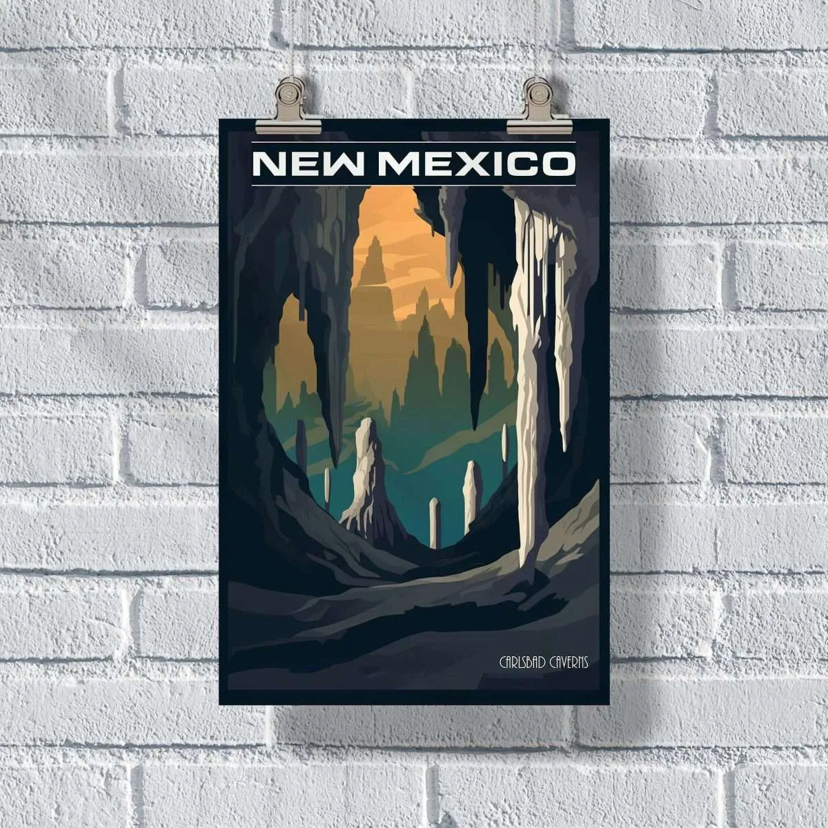 New Mexico Carlsbad Caverns Poster