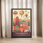 New Mexico Land Of Enchantment Framed Poster