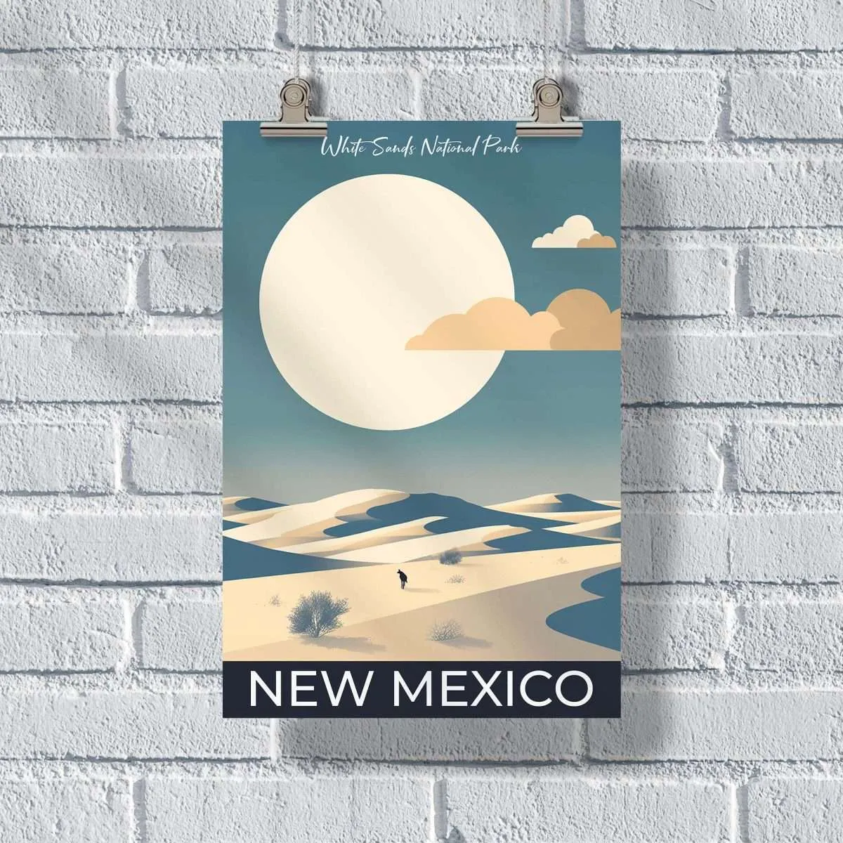 New Mexico White Sands National Park Poster