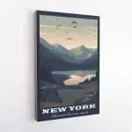 New York Adirondack Mountains Majesty Canvas