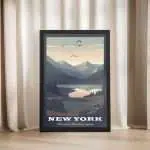 New York Adirondack Mountains Majesty Framed Poster