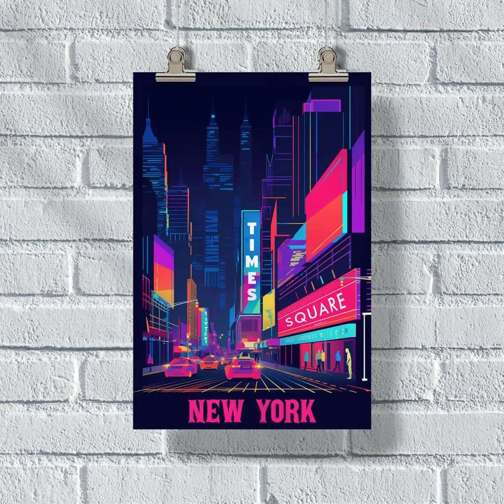 New York Times Square Poster