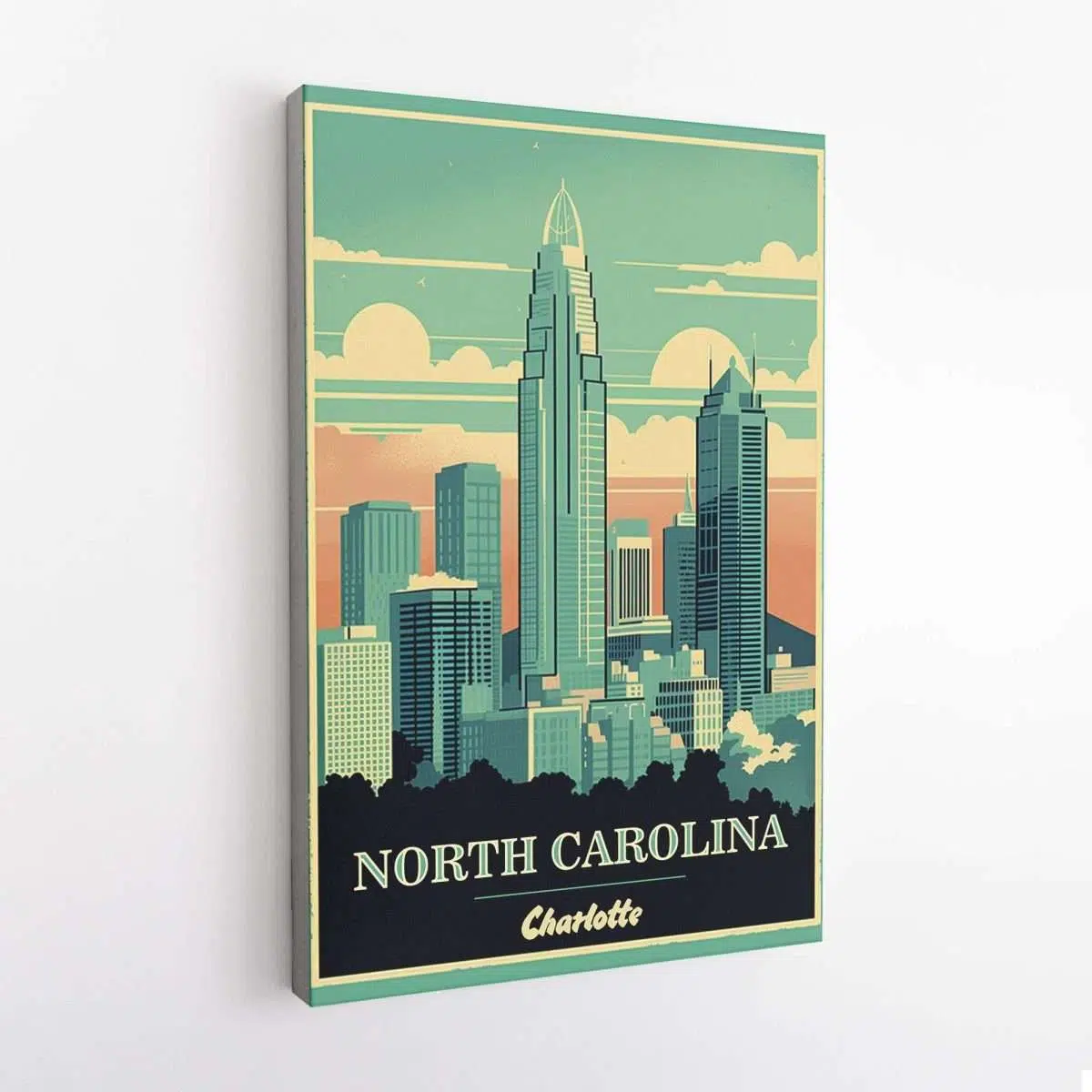 North Carolina Charlotte Canvas