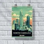 North Carolina Charlotte Poster