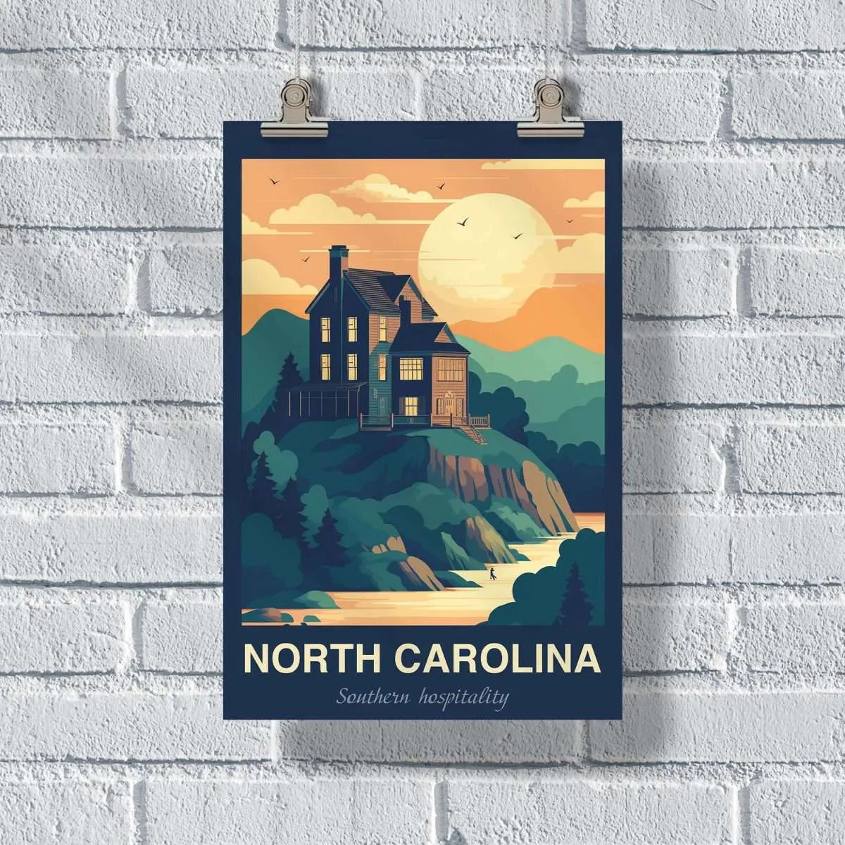 North Carolina Southern Hospitality Poster