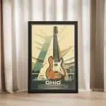 Ohio Rock And Roll Hall Of Fame Framed Poster