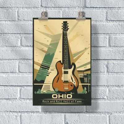 Ohio Rock And Roll Hall Of Fame Poster