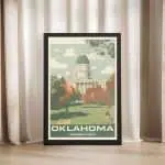 Oklahoma Sooner State Capitol Building Framed Poster