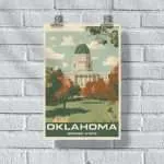 Oklahoma Sooner State Capitol Building Poster