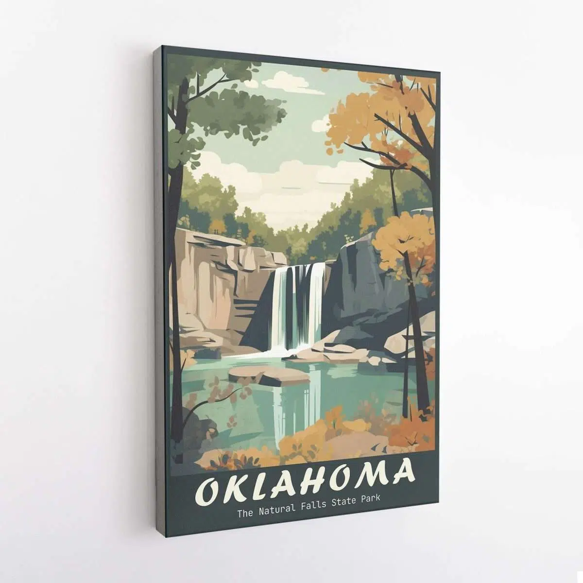 Oklahoma The Natural Falls State Park Canvas