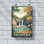 Oklahoma The Natural Falls State Park Poster