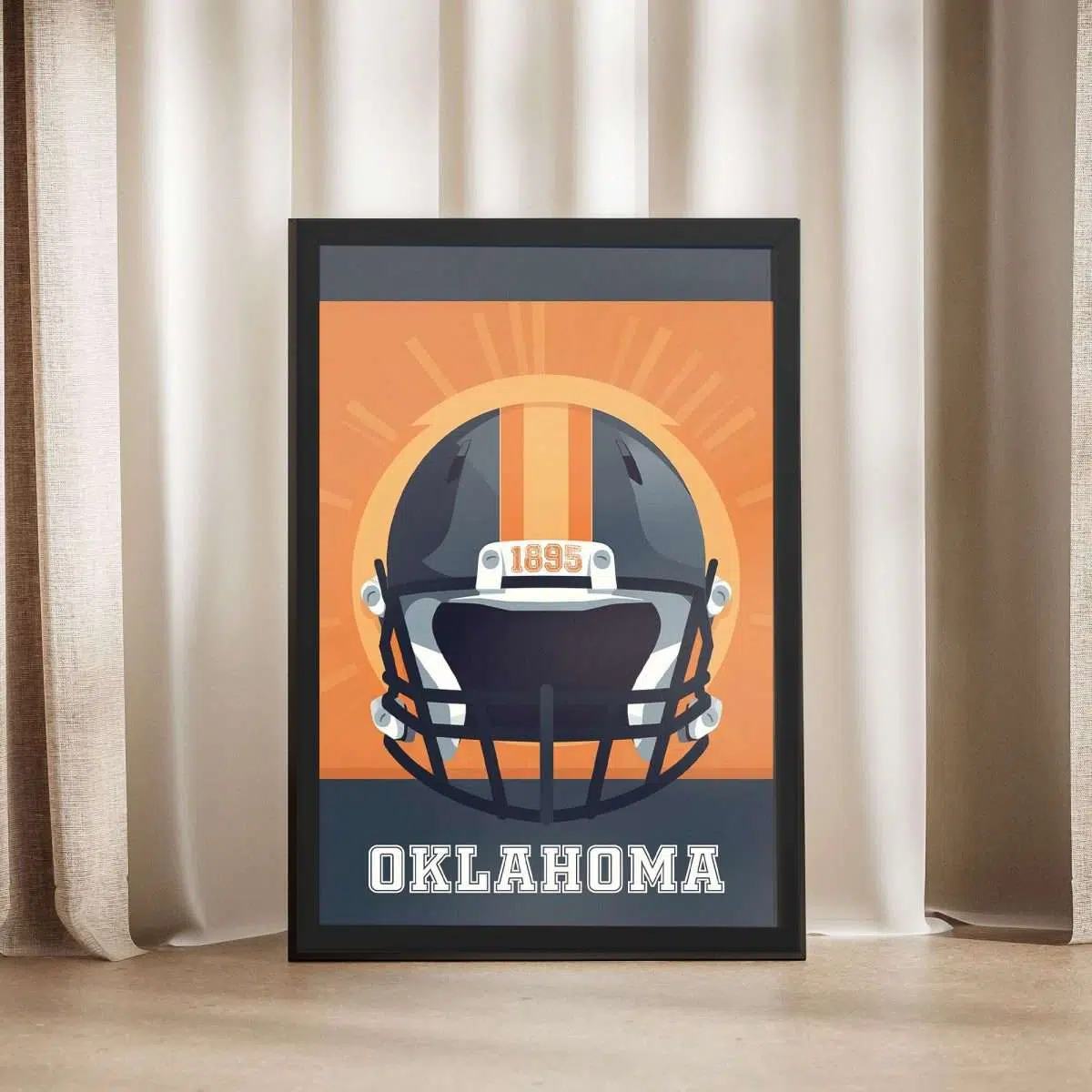 Oklahoma Football Team 1895 Framed Poster