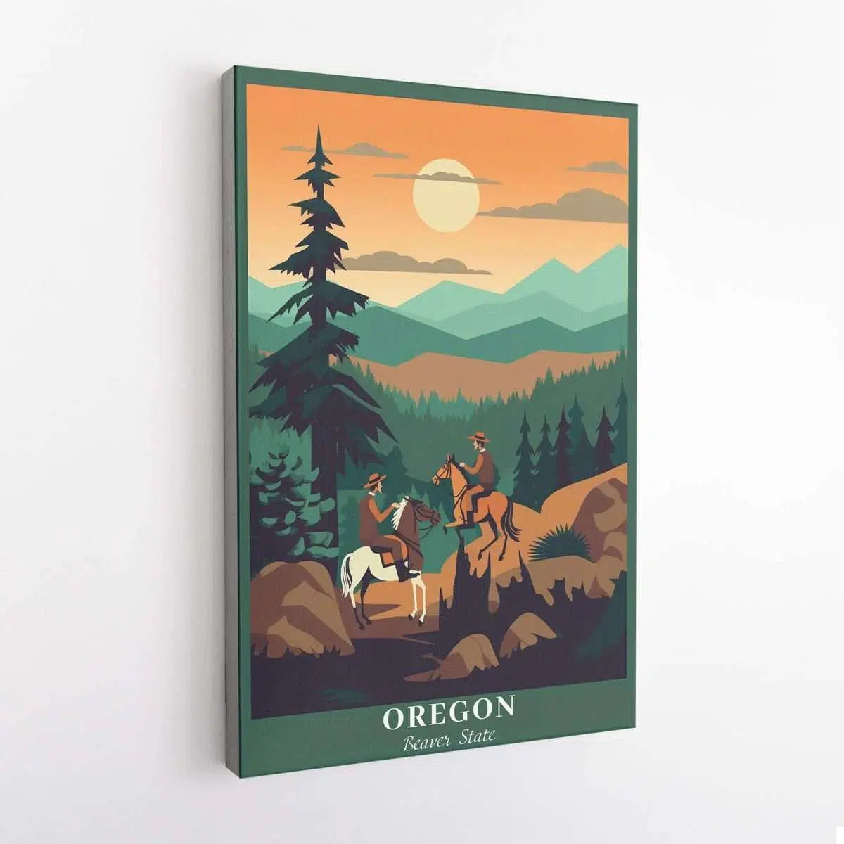 Oregon Beaver State Canvas