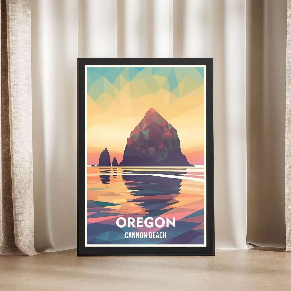 Oregon Cannon Beach Framed Poster