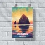 Oregon Cannon Beach Poster