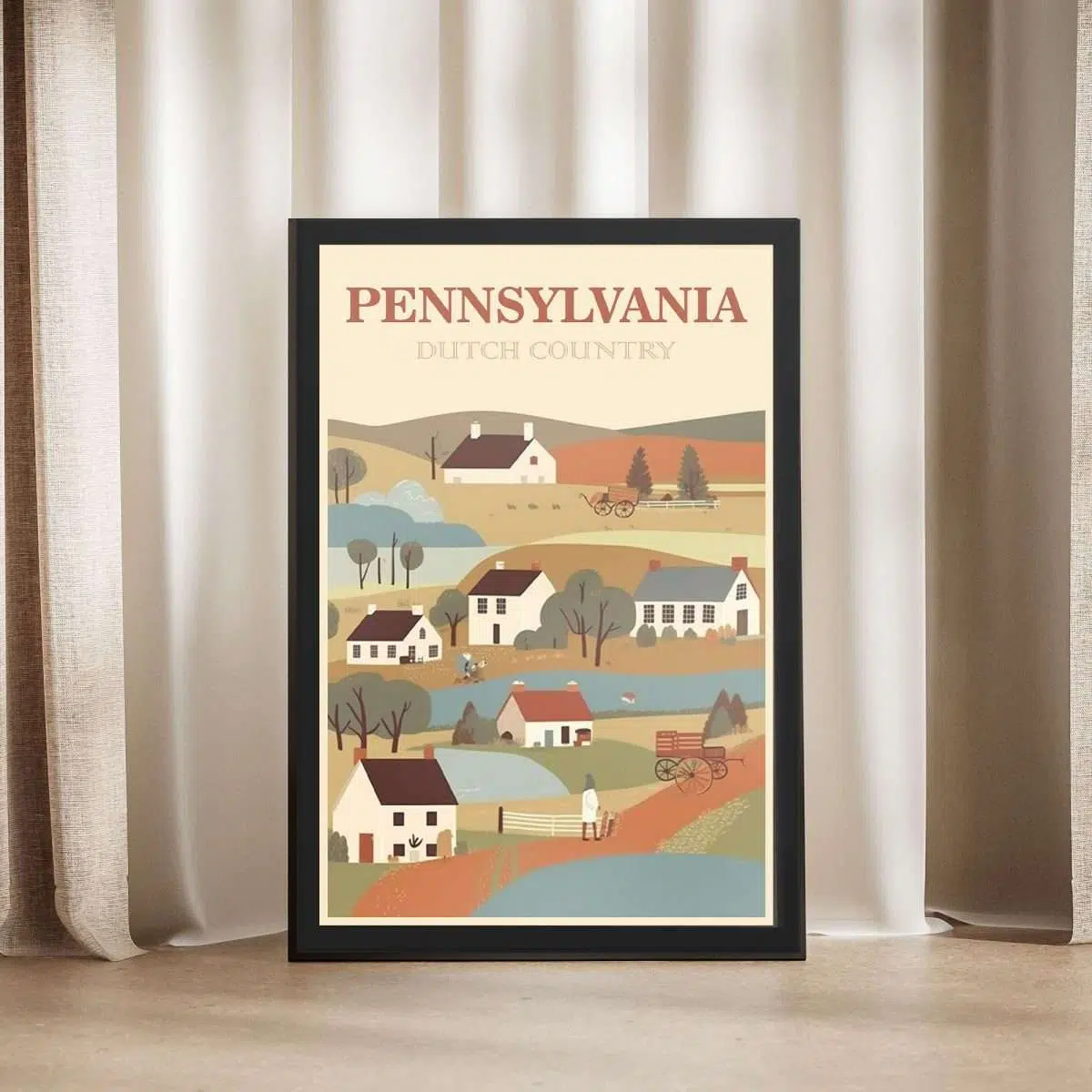 Pennsylvania Dutch Country Framed Poster