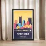 Pennsylvania Pittsburgh Framed Poster