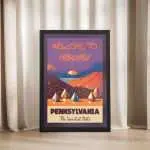 Pennsylvania Welcome To Hershey The Sweetest State Framed Poster