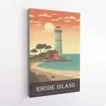 Rhode Island 1790 Canvas