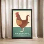 Rhode Island Discover The Ocean State 2 Framed Poster