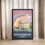 South Carolina Charleston Framed Poster