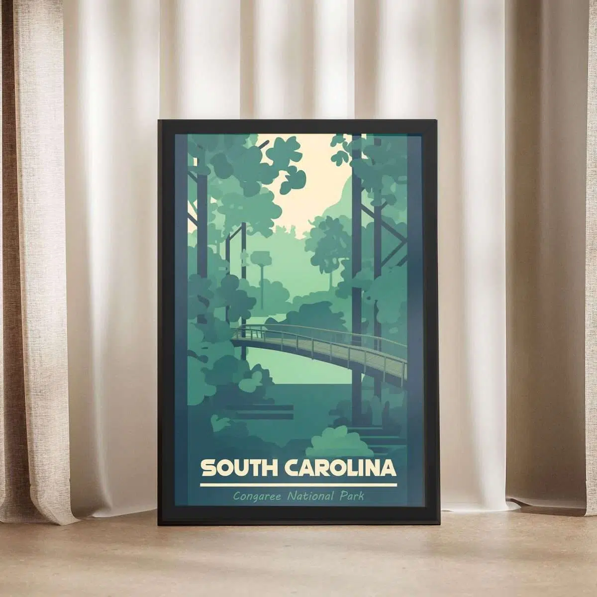 South Carolina Congaree National Park Framed Poster