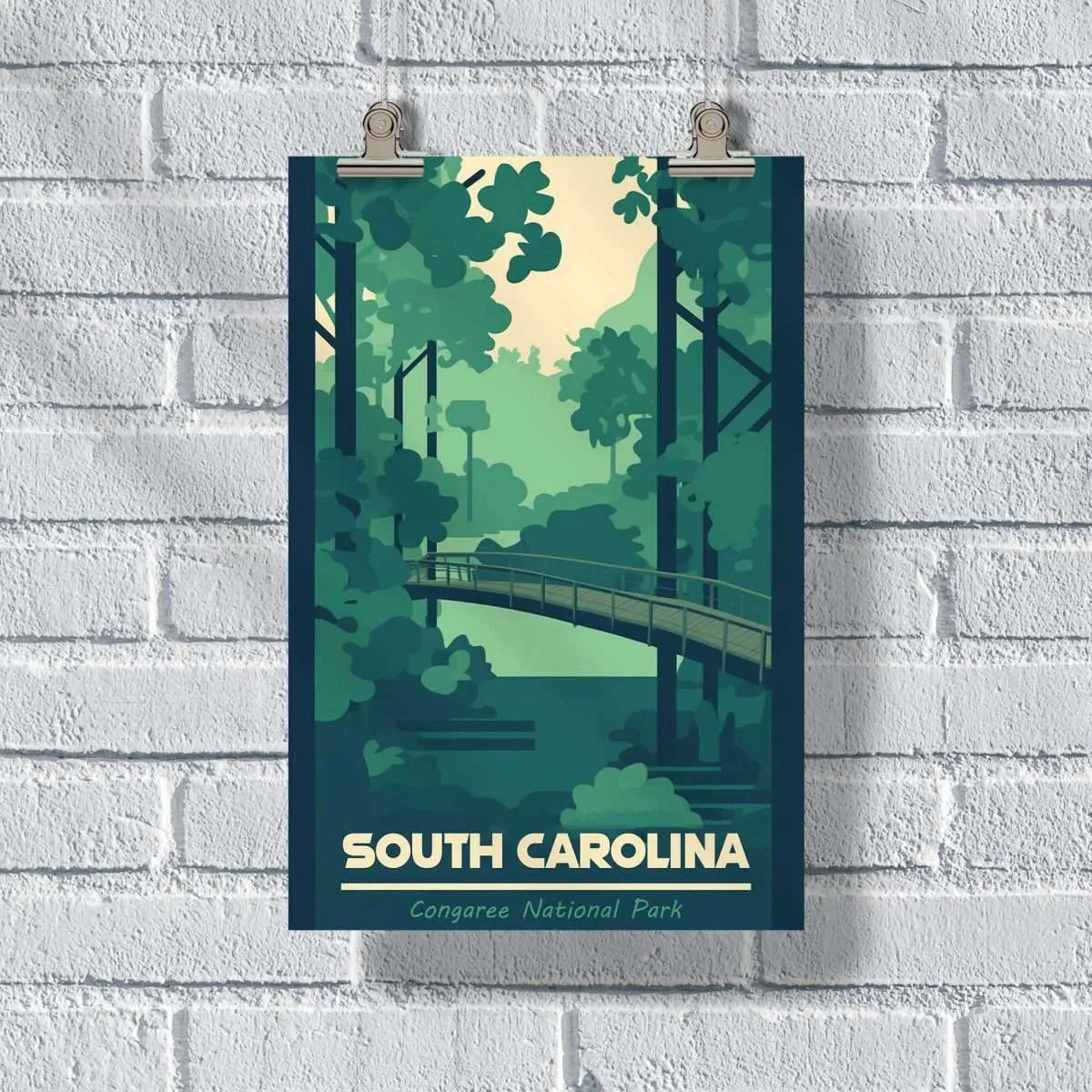 South Carolina Congaree National Park Poster