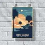 South Carolina Discover Southern Charm Poster