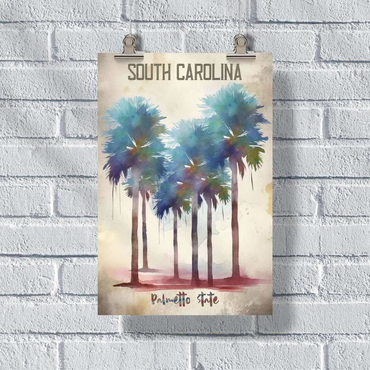 South Carolina Palmetto State Poster