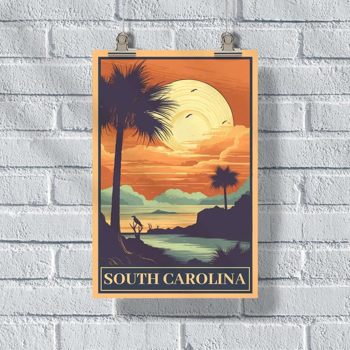 South Carolina Sunset Poster