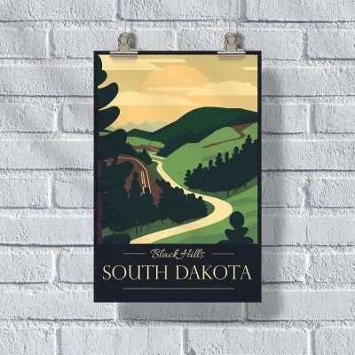 South Dakota Black Hills Poster