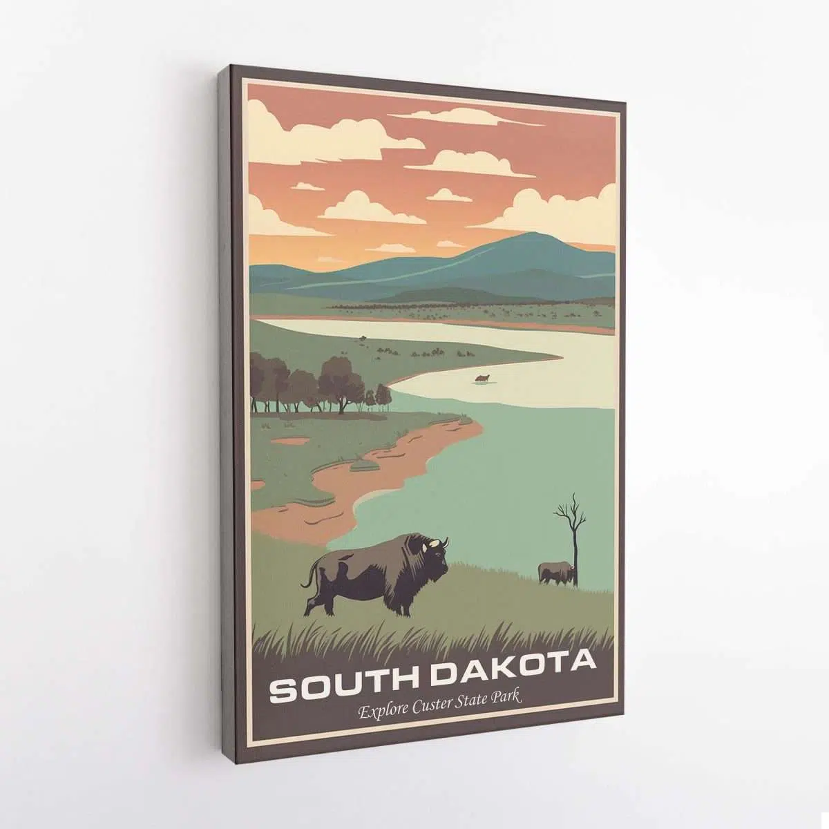 South Dakota Explore Custer State Park Canvas