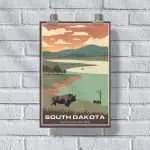 South Dakota Explore Custer State Park Poster