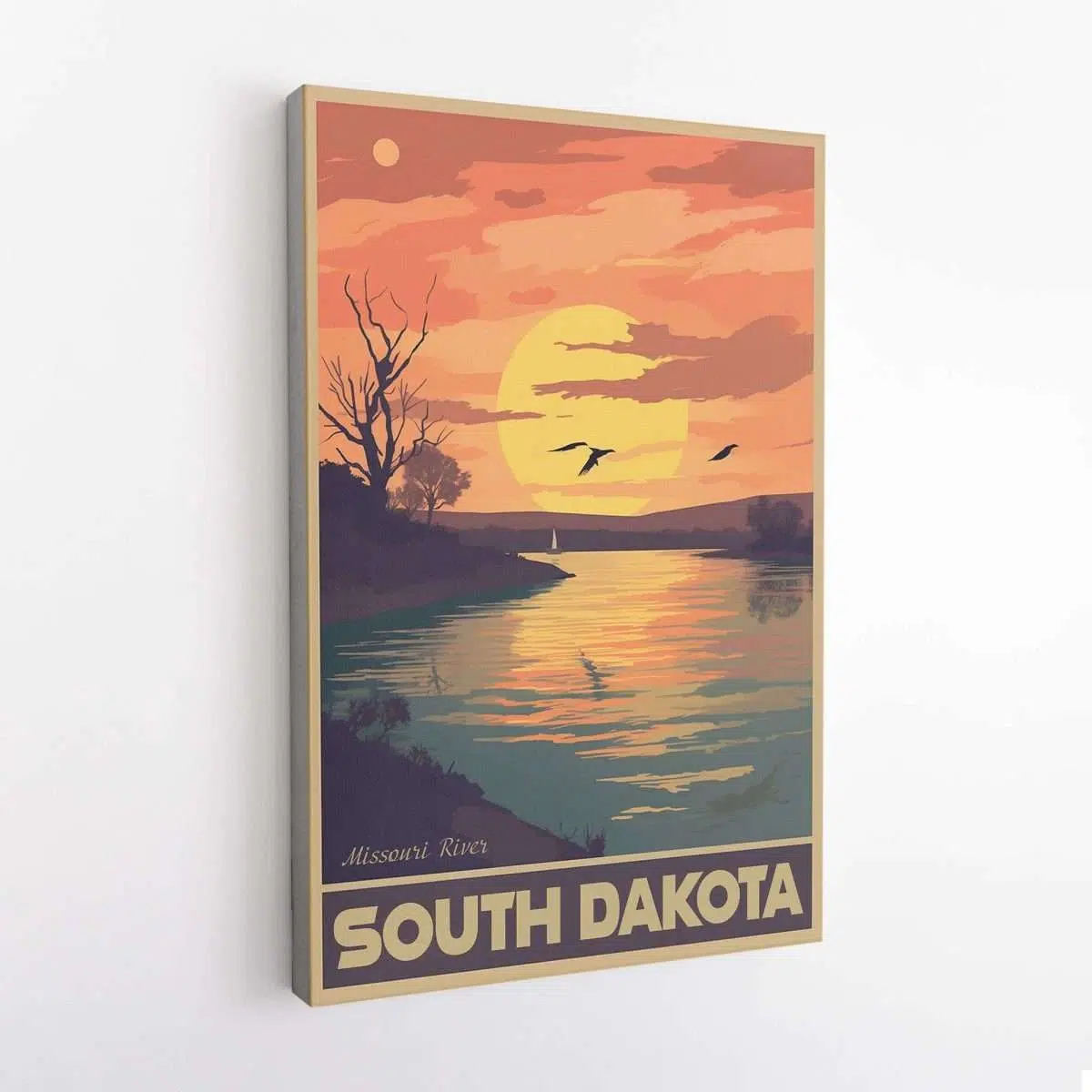 South Dakota Missouri River Canvas