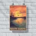 South Dakota Missouri River Poster